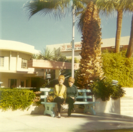 PSPF board member Gary Johns' mother and aunt visit the T&CC (circa 1970)